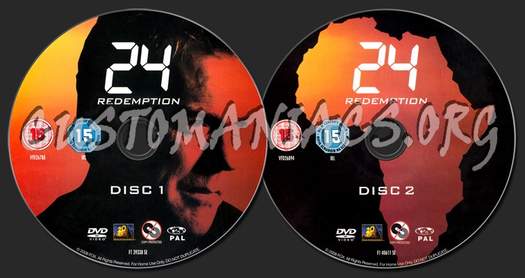 24 Redemption dvd label