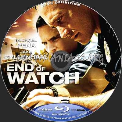 End Of Watch blu-ray label
