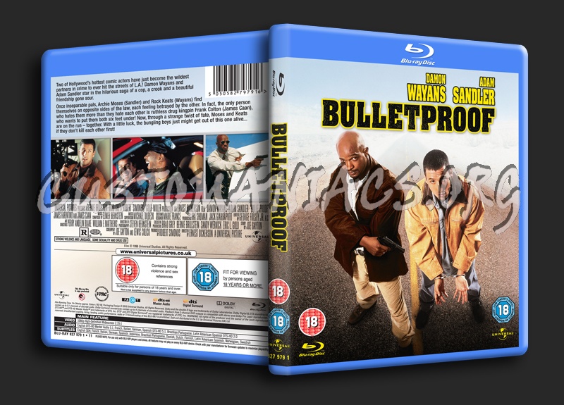 Bulletproof blu-ray cover