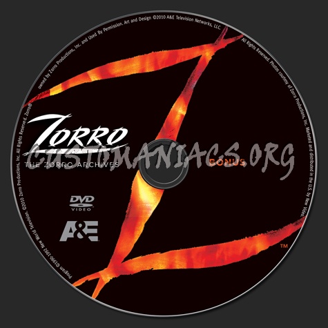 The Zorro Archives dvd label