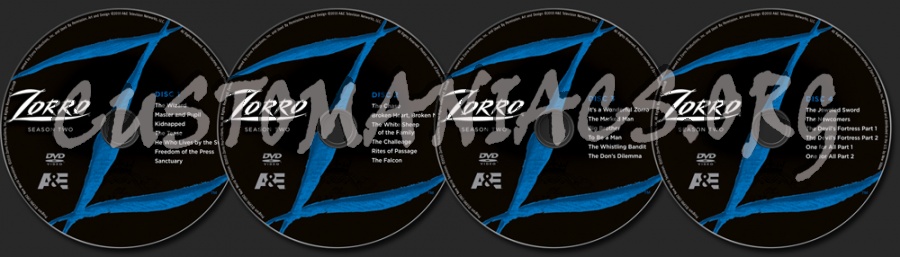 Zorro Season 2 dvd label