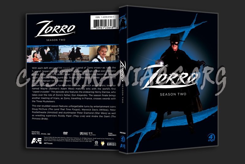 Zorro Season 2 dvd cover