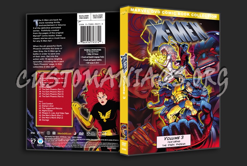 X-Men Animated Series Volume 3 dvd cover