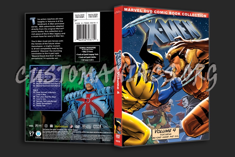 X-Men Animated Series Volume 4 dvd cover