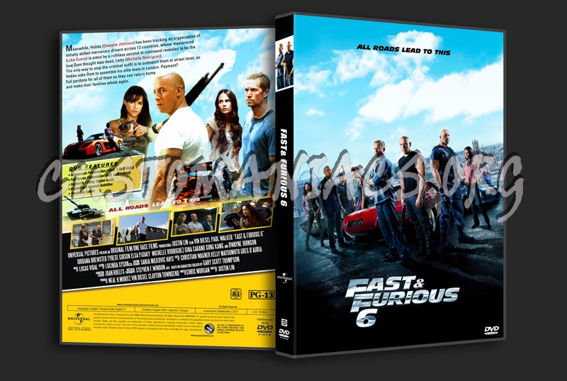 Fast & Furious 6 dvd cover