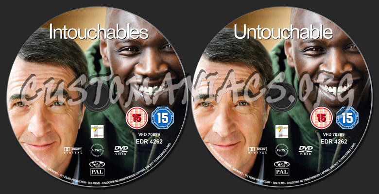 Intouchables / Untouchable dvd label