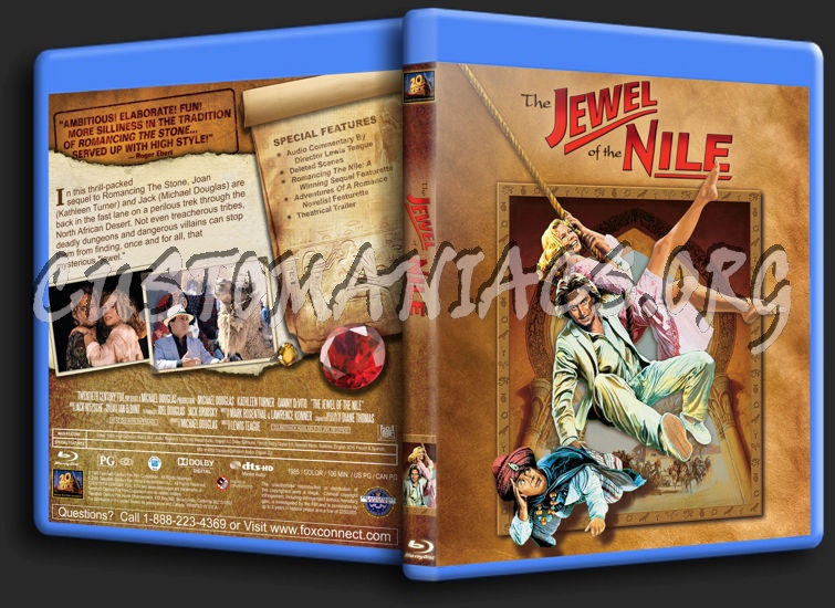 The Jewel of the Nile blu-ray cover