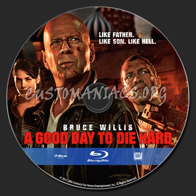 A Good Day to Die Hard blu-ray label