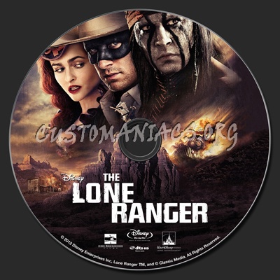The Lone Ranger (2013) blu-ray label