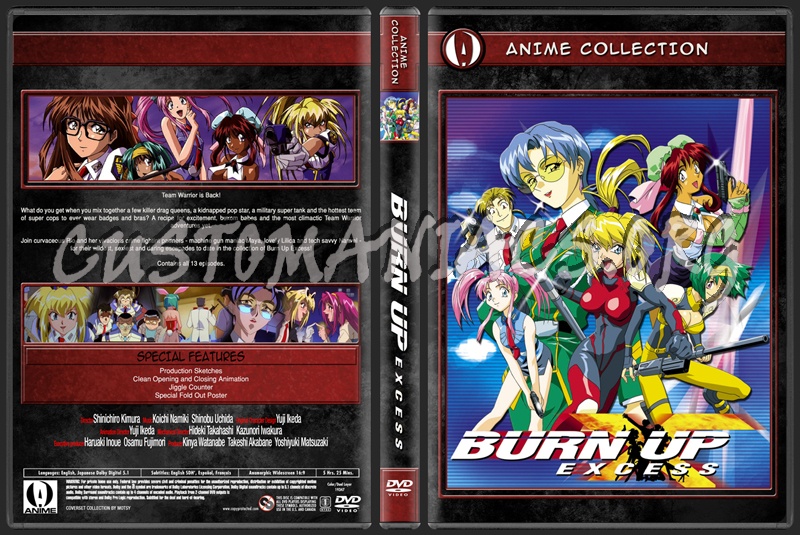 Anime Collection Burn Up Excess dvd cover