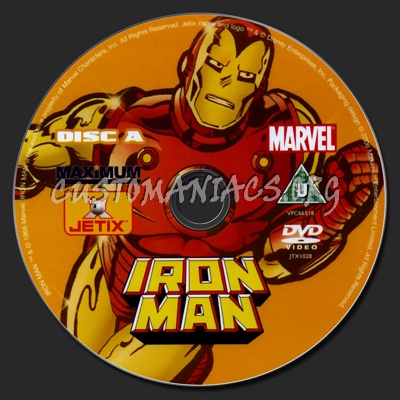 Iron Man The Complete Series dvd label