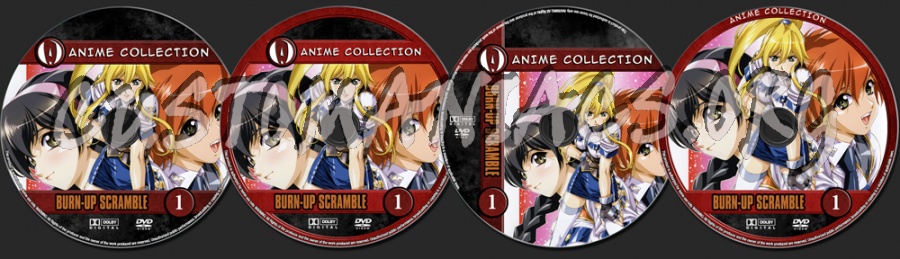 Anime Collection Burn Up Scramble dvd label