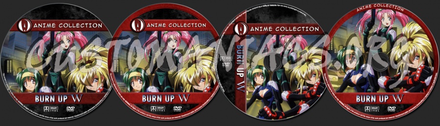 Anime Collection Burn Up W dvd label