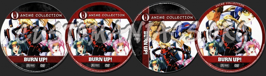 Anime Collection Burn Up dvd label