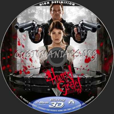 Hansel & Gretel Witch Hunters (2D+3D) blu-ray label