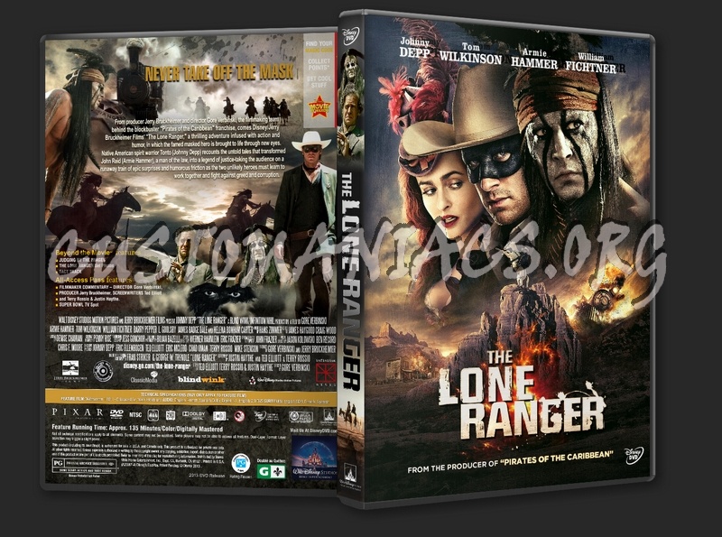 The Lone Ranger (2013) dvd cover