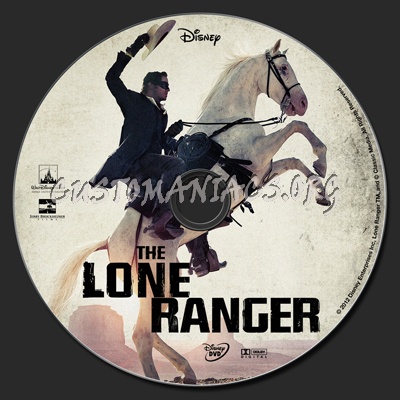 The Lone Ranger (2013) dvd label