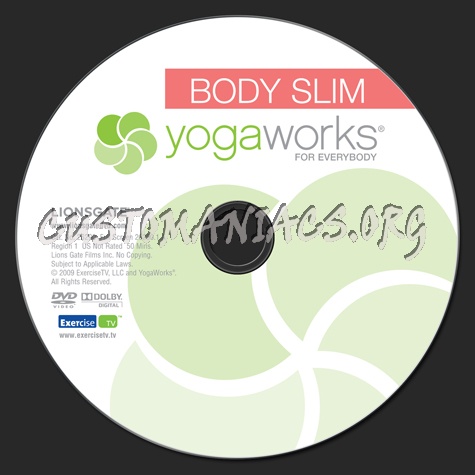 Yoga Works for Everyone Body Slim dvd label