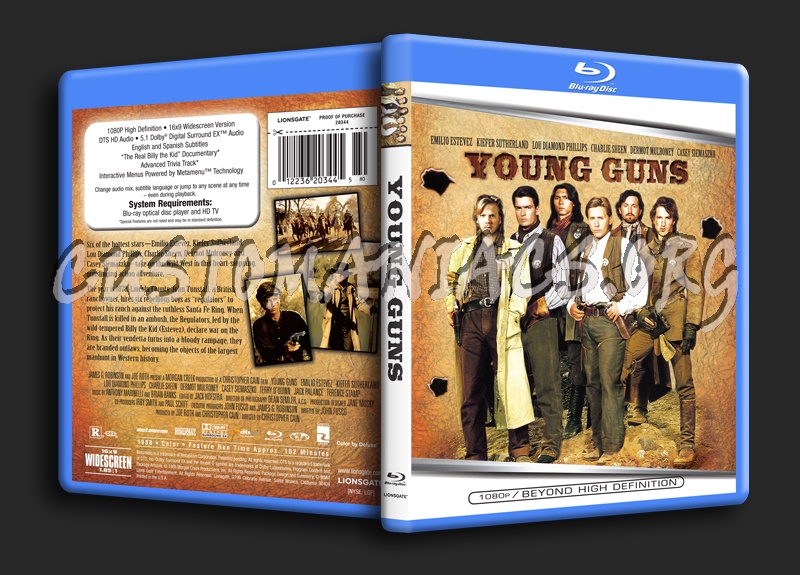 Young Guns blu-ray cover