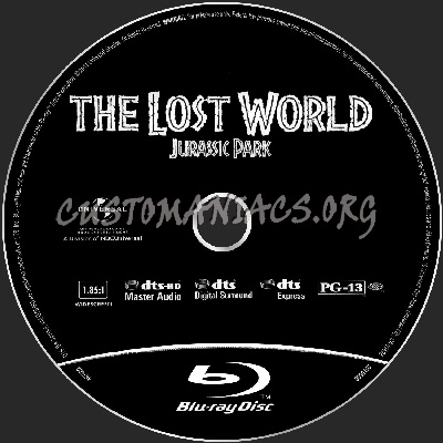 Jurassic Park - Lost World blu-ray label