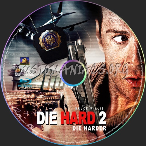 Die Hard 2 Die Harder blu-ray label