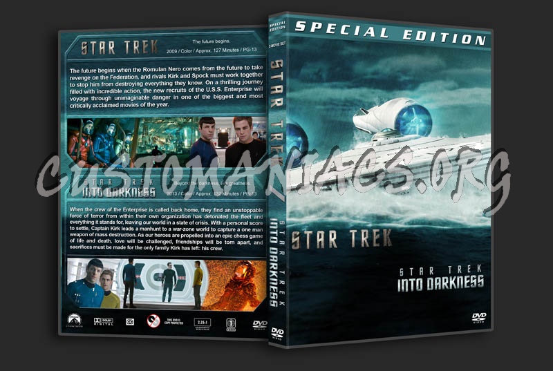 Star Trek / Star Trek: Into Darkness Double dvd cover