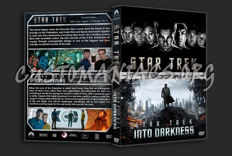 Star Trek / Star Trek: Into Darkness Double dvd cover