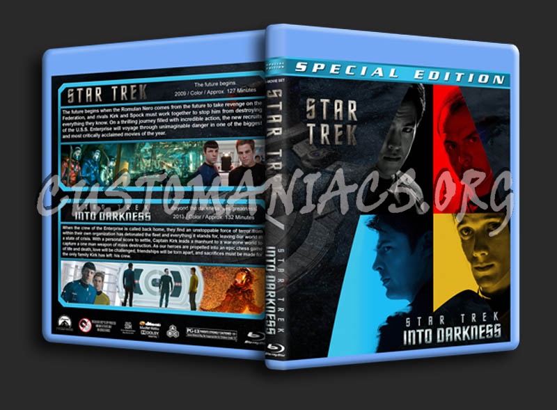 Star Trek / Star Trek: Into Darkness Double blu-ray cover