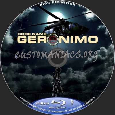 Code Name Geronimo blu-ray label