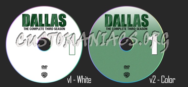 Dallas Season 3 dvd label