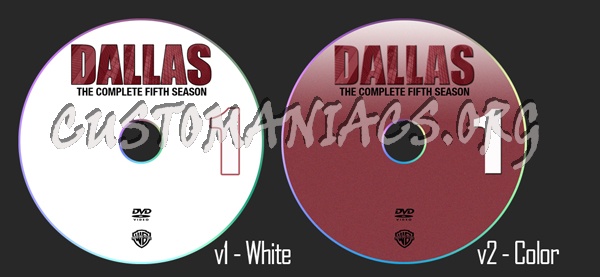Dallas Season 5 dvd label
