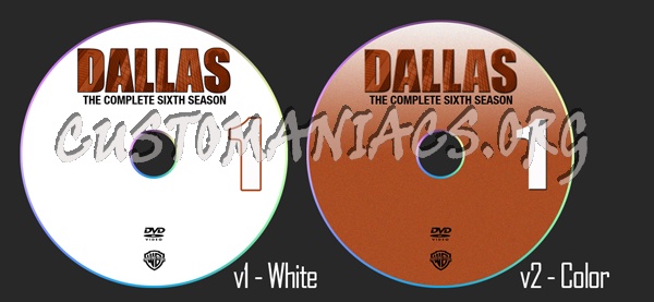 Dallas Season 6 dvd label