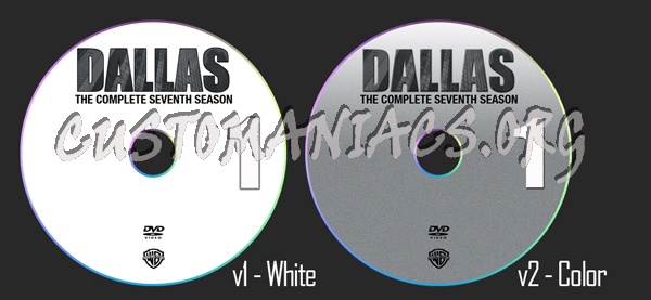 Dallas Season 7 dvd label