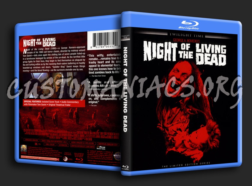 Night of the Living Dead (1990) blu-ray cover