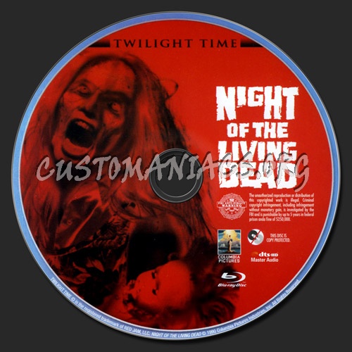 Night of the Living Dead (1990) blu-ray label