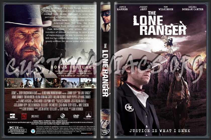 The Lone Ranger dvd cover