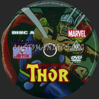 The Mighty Thor dvd label