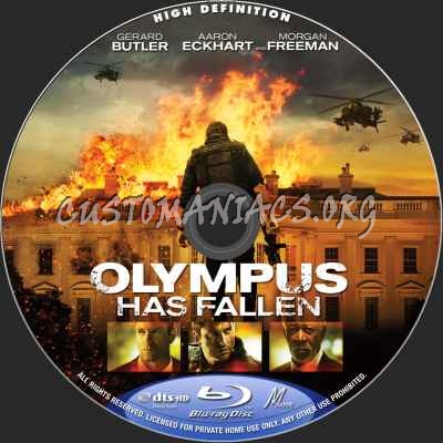 Olympus Has Fallen blu-ray label