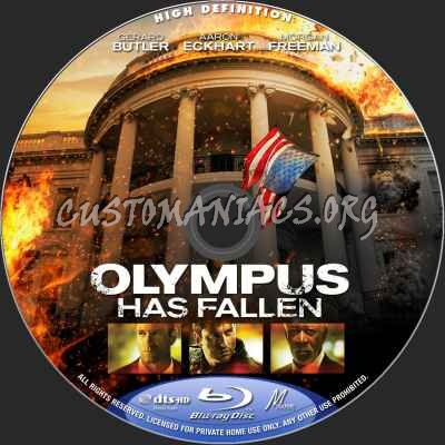 Olympus Has Fallen blu-ray label