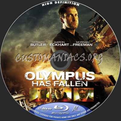 Olympus Has Fallen blu-ray label