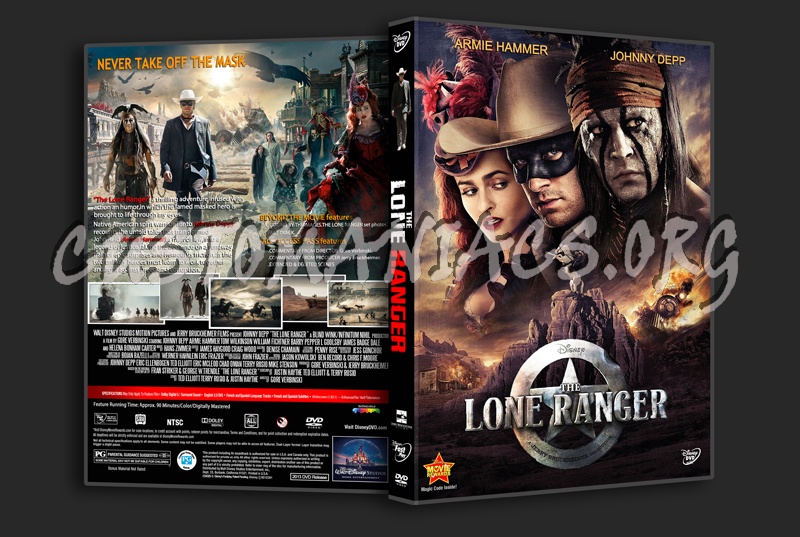 The Lone Ranger (2013) dvd cover