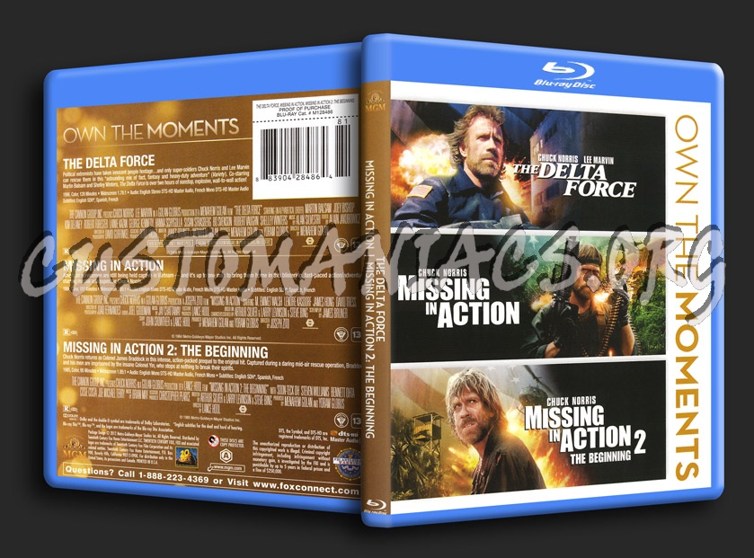 The Delta Force / Missing In Action / Missing In Action 2 blu-ray cover
