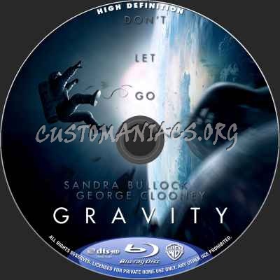 Gravity blu-ray label