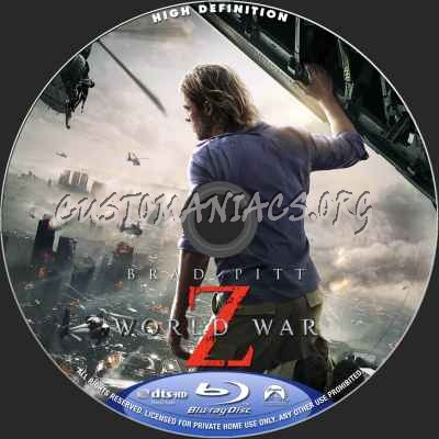 World War Z blu-ray label