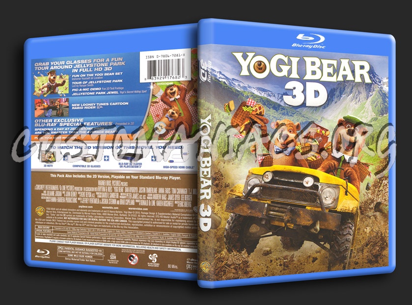 Yogi Bear 3D blu-ray cover