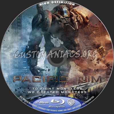 Pacific Rim (2D+3D) blu-ray label