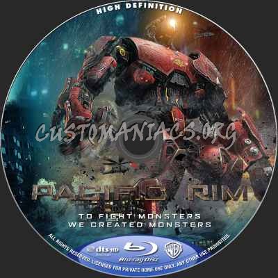 Pacific Rim (2D+3D) blu-ray label