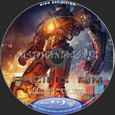 Pacific Rim (2D+3D) blu-ray label