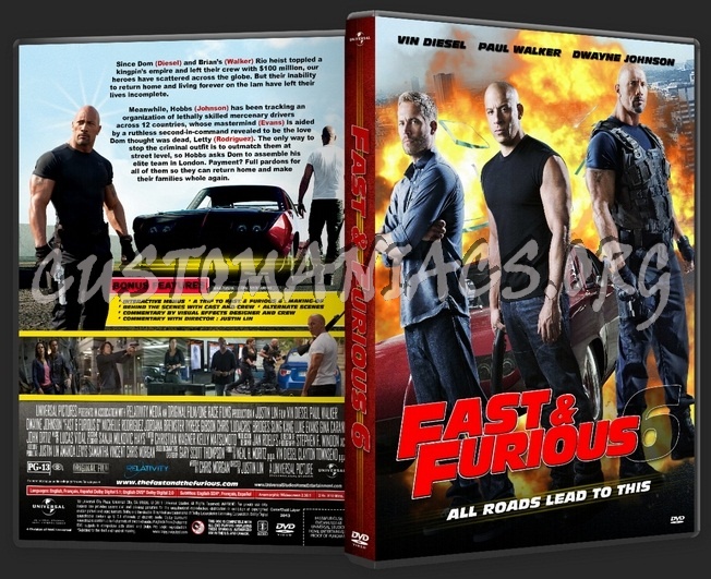 Fast & Furious 6 dvd cover