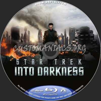 Star Trek Into Darkness (2D+3D) blu-ray label